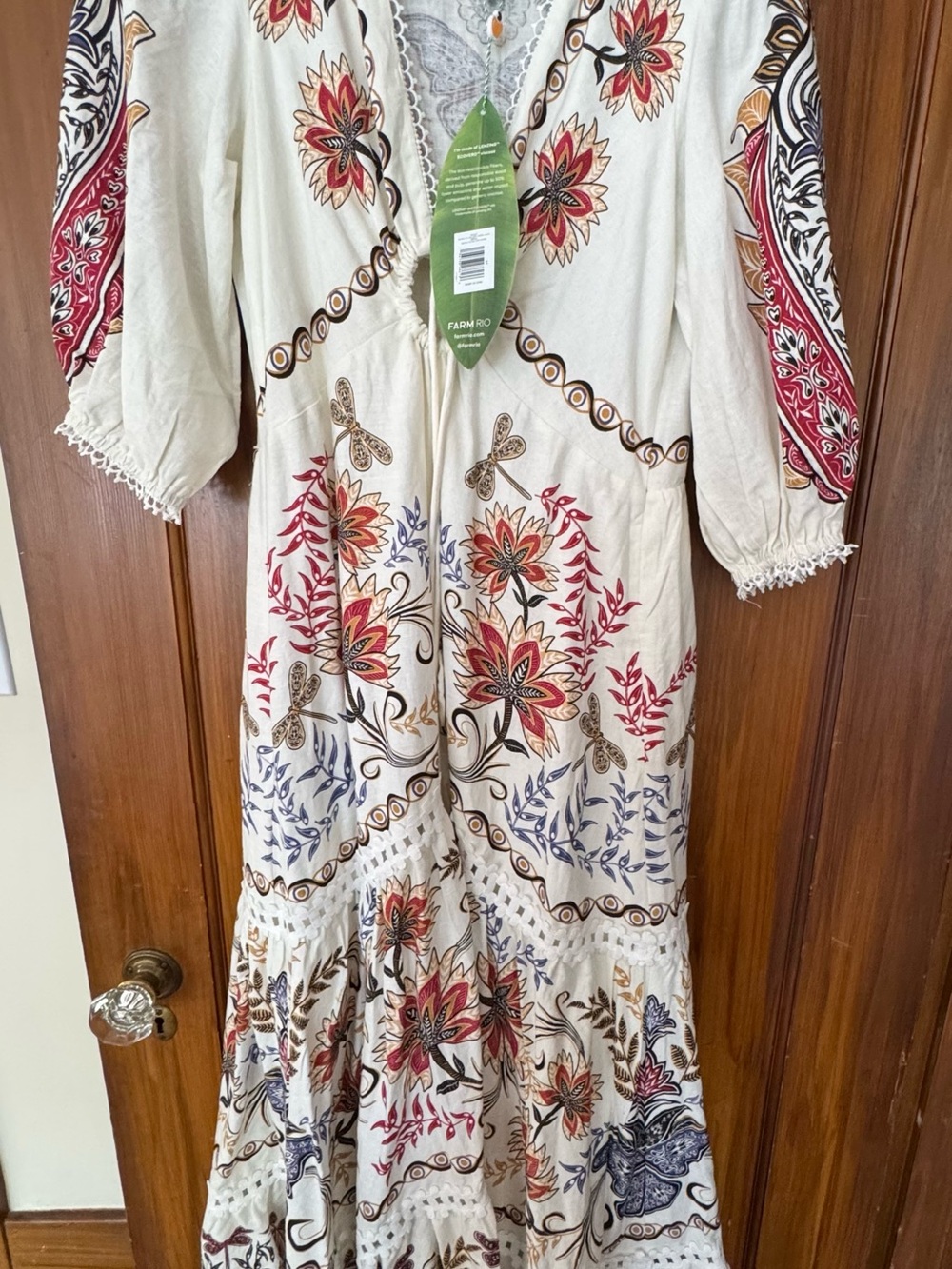 Farm Rio Boho Glam Floral Maxi Dress - Picture 5 of 5